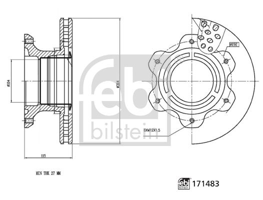 FEBI BILSTEIN Jarrulevy 171483